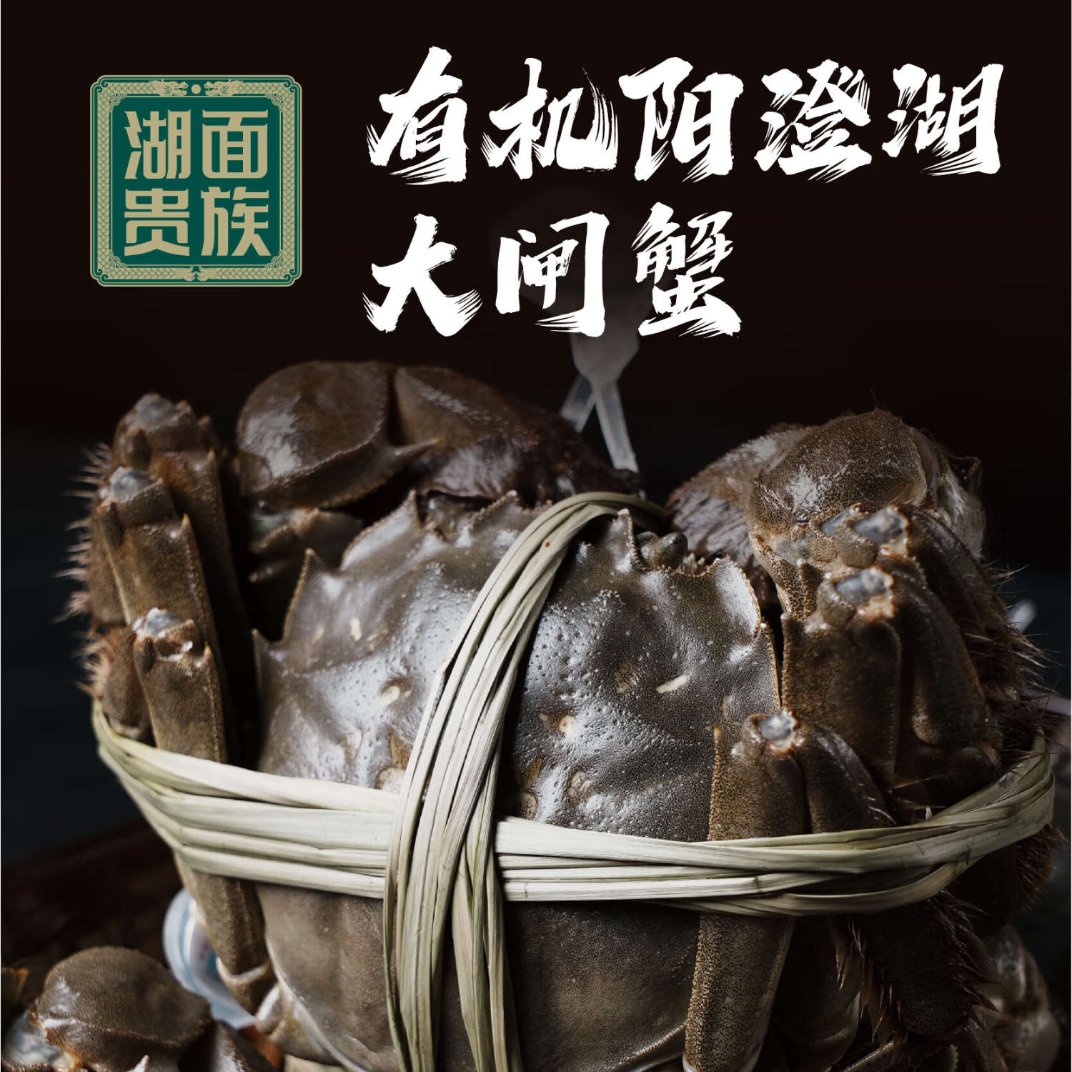 湖面贵族有机大闸蟹798型礼盒  母蟹2.5两*4只 公蟹3两*4只