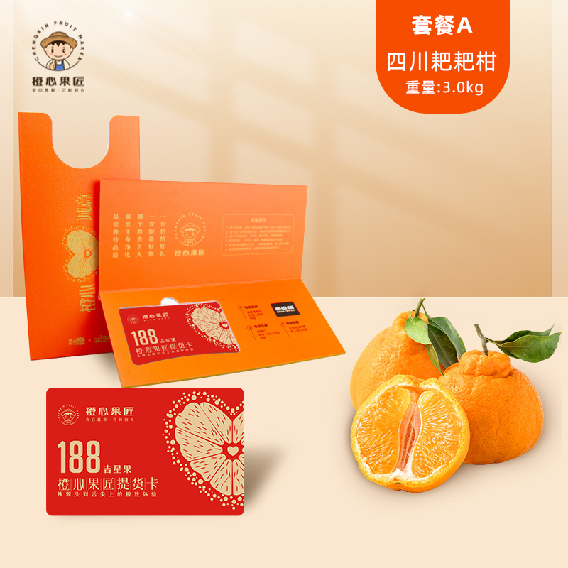 橙心果匠DIY果蔬礼品卡六选一DIY吉星果
